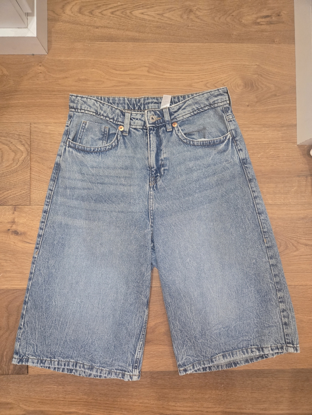 H&M Light Blue Denim Bermuda Shorts